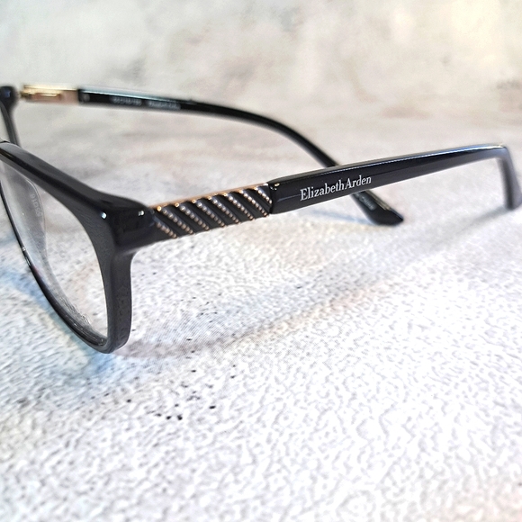 NEW Elizabeth Arden Eyeglass Frame Rx'able Black Classy Trendy Glasses 55-16-135 - Picture 5 of 6